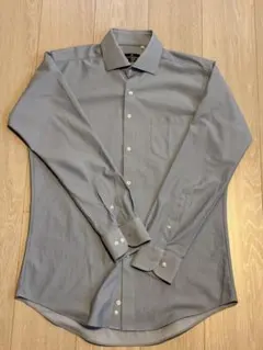 SUIT SELECT 形態安定シャツ（長袖・ライトグレー / サイズ86 L）