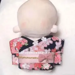 ぬい服 ぬいぐるみ 服 10cm 着せ替え 和風 花柄 着物