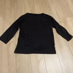無印良品 七分袖 カットソー　ダークグレー M