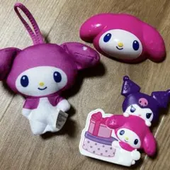 ハッピーセット　マイメロ　クロミ　第一弾3点セット　マスコット　マルチスタンド