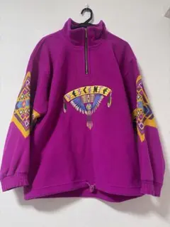 DESCENTE ヴィンテージ ハーフジップフリース 古着のサムネイル