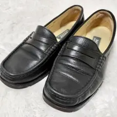美品 BALLY ローファー 23cm 黒 フォーマル　ロゴ BALLY バリー ローファー 靴 23cm相当 黒 フォーマル イタリア製