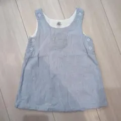 プチバトー　ストライプ ノースリーブ ワンピース