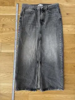 ZARA グレー デニム タイトスカート