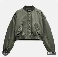 2025年最新】zara クロップドボンバージャケットの人気アイテム
