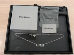 BALENCIAGA BB ロゴ ネックレス シルバー 保存袋 箱付きのサムネイル