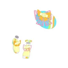 レインボーキャンディバズリウムイエロー アクセ シューズ