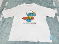 EMPORIO ARMANI スマーフ コラボ Tシャツ 10A　142㎝のサムネイル