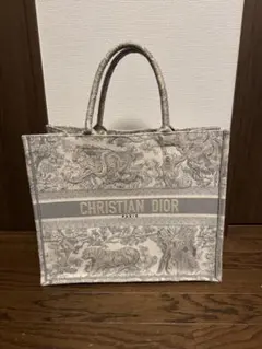 い*も様 【現状品】DIOR ブックトート グレー 大判トート