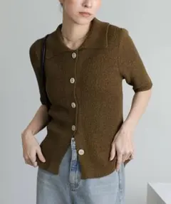ハーフスリーブサマーニットカーディガン