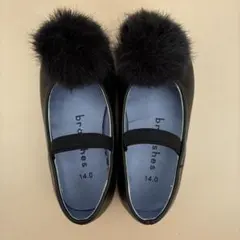 brushes ブラック フォーマルシューズ 14.0