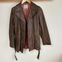 70sヴィンテージ Sears シアーズ 本革 レザージャケット くるみボタン