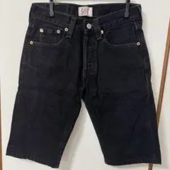 Levi’s 501 ブラックデニム ハーフパンツ W26 Y2K ストリート