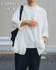 26SS COMOLI コモリ オックス 1938ジャケット 2 ホワイト - メルカリ
