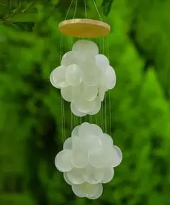 ホワイトダブルシェル風鈴　ボリューム