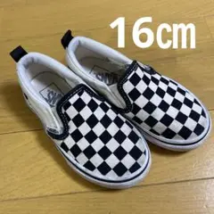 VANS チェッカーボード スリッポン　16㎝
