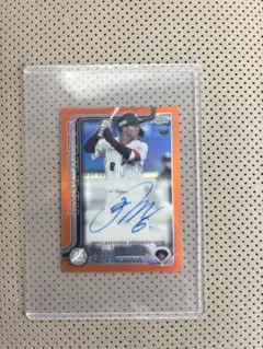 西川史礁選手 直筆サインカード 9/10 新人王　トップス　クローム　10枚限定