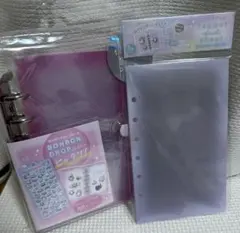 クーリア　シール帳　バインダー　ピンク　リフィルセット