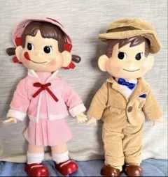希少品　モダンなペコちゃん　ポコちゃん人形セット　非売品 不二家 モダンなペコちゃん&モダンなポコちゃん 数量限定