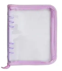 シール帳 バインダー A5サイズ リフィル15枚＋PPシート2枚付 ラメパープル