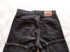Levi’s先染め５０１ブラックジーンズW３３L３2　8０ｓUSA製リーバイス