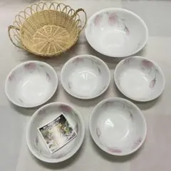 バスケット付き耐熱食器　OORELLE 花/ホワイト　K26514のサムネイル
