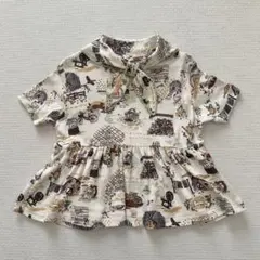 fishandkids シャツワンピ 4-5y 馬 ホース - メルカリ