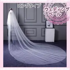 3m ロング ウェディングベール 2層 ベールダウン 結婚式 ブライダル