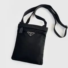 極美品〜美品✨PRADA プラダ ショルダーバッグ サコッシュ ナイロン×レザー