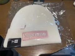 Supreme x New Era Box Logo Beanie White
