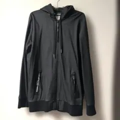 ★GW特別価格★DIESEL フェイクレザー フルジップ パーカー Lサイズ