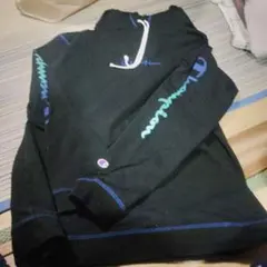 C3-R410 発泡プリント ロゴプリント ロゴ刺繍 フーデッド 長袖 Tシャツ