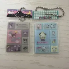 サンリオキャラクターズタイルシールミニチュアチャーム