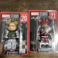 Happyくじ MARVEL BE@RBRICK 20 21 2点セット