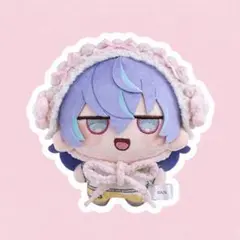 にじまるっと　ぬい服　ヘッドドレス　花　ピンク　リボン　ハンドメイド　ぬい帽子