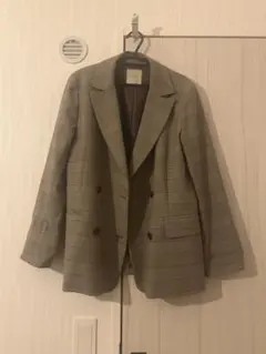 チェック　ジャケット　春　フリーズマート