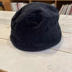 ブラック バケットハット コットン