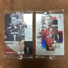 西田有志 バレーボール 日本代表 トレーディングカード 2枚セット