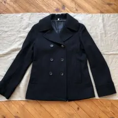 ショートコート　紺　無印良品