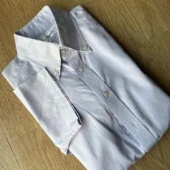 美品　淡い藤色　ユニクロ　メンズ　半袖シャツ　S