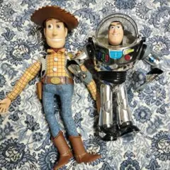 『レア』ウッディ 英語版・バズ・ライトイヤー メタル トーキングトイ