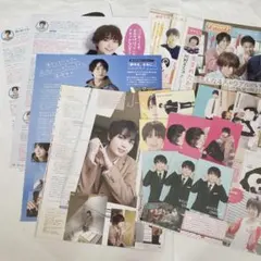 なにわ男子　大西流星　切り抜き8枚＋厚紙12枚＋トレカ