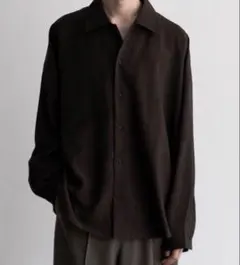 新品/Casper John イミテーションウールヒュージシャツ/xs