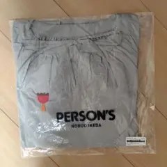 PERSON’S 袖アップリケ　スキッパーブラウス　ライトグレーSサイズのサムネイル