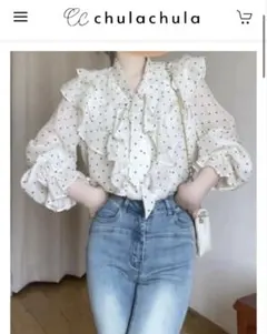 ブラウス リボン きれいめ カジュアル 着痩せ　大きいサイズ 韓国3 3XL