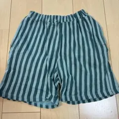 マーキーズ　ハーフパンツ　ストライプ　グリーン 150cm MARKEY’S