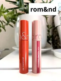 rom&nd ジューシーラスティングリップティント2本コスメロムアンド口紅