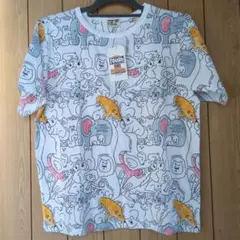 rough 半袖 Tシャツ アニマル柄 総柄 ホワイトのサムネイル