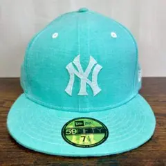 D27 ニューエラ ニューヨーク ヤンキース ティファニーブルー 美品 2000