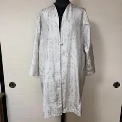 No.26 着物リメイク　シルク紬のロングコート　手縫い No.26 着物リメイク シルク紬のロングコート 手縫い - メルカリ